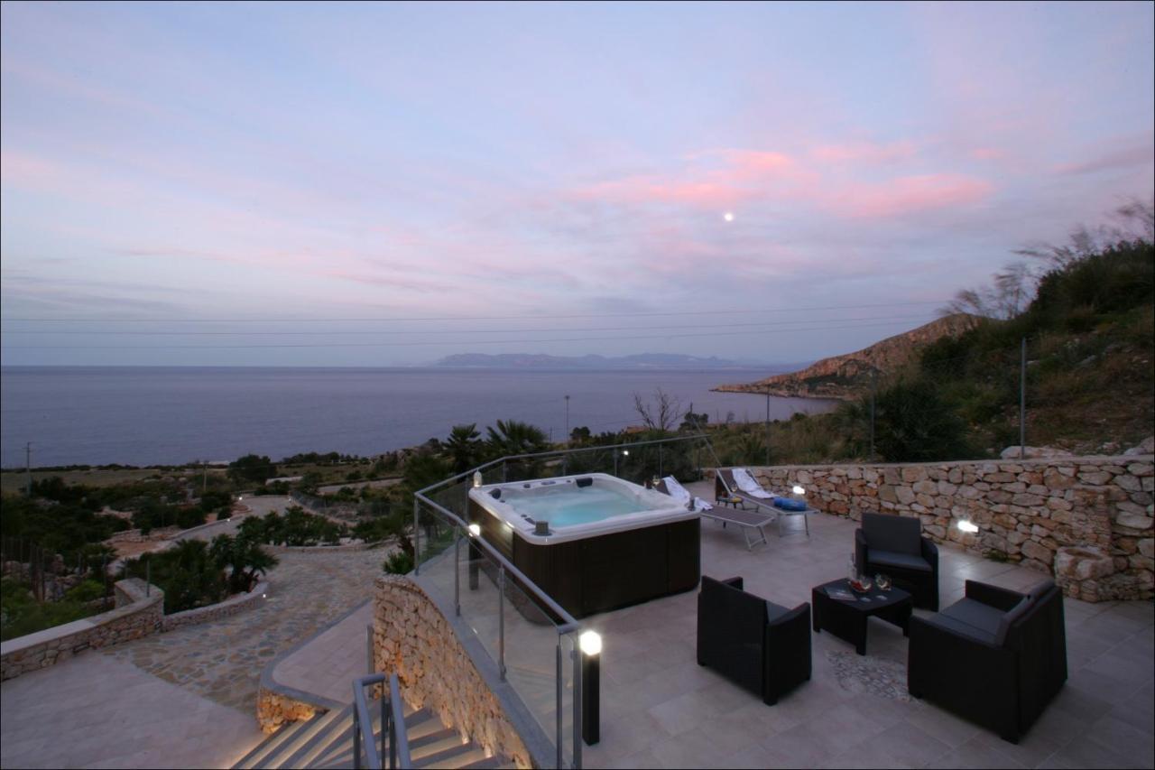 Villa Antonia - Vasca Idromassaggio Terrazza Vista Mare San Vito Lo Capo Exterior foto